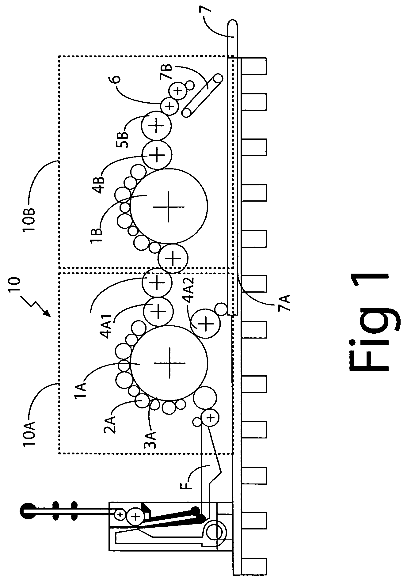 Machine for making a non-woven fibrous web