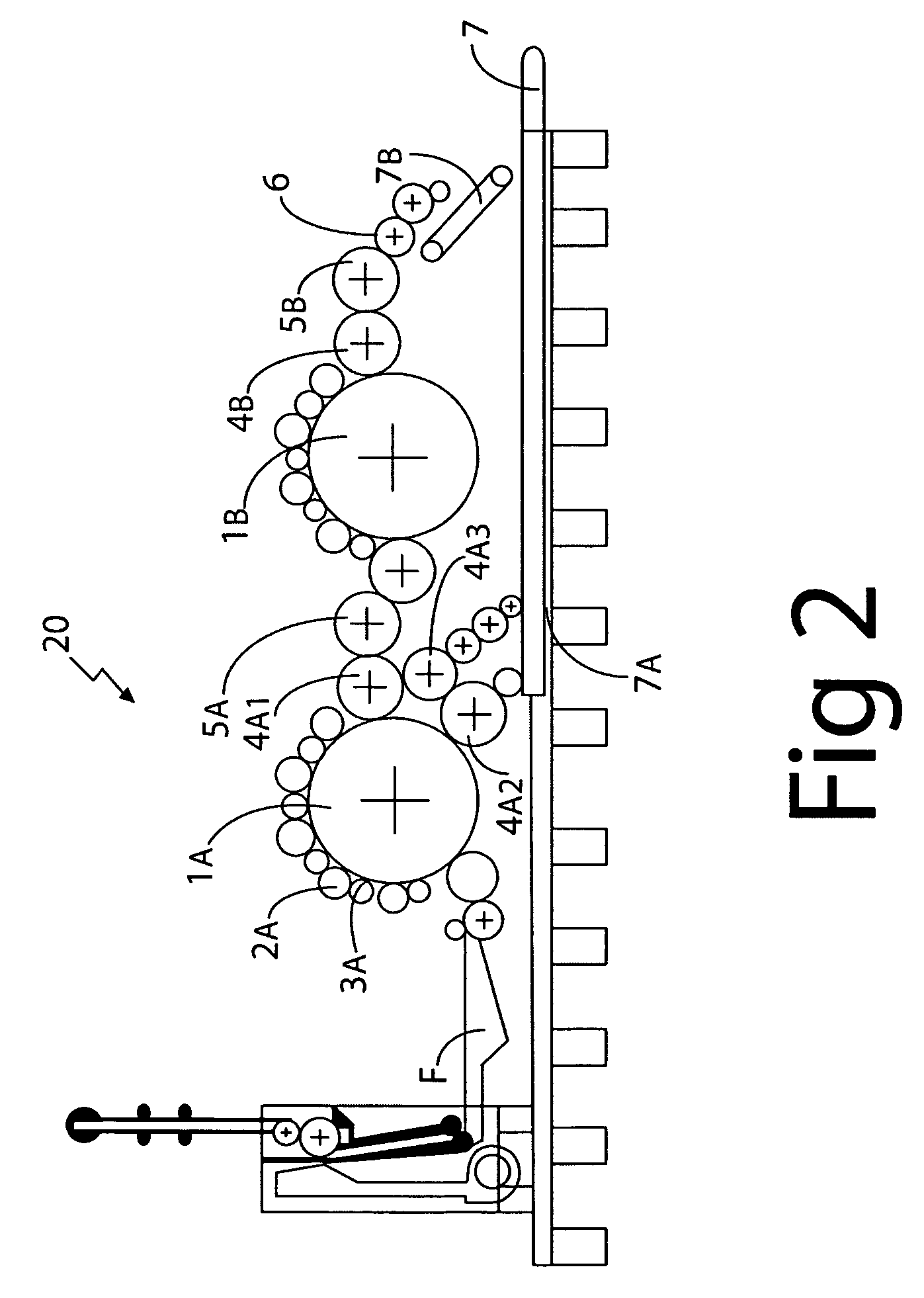 Machine for making a non-woven fibrous web