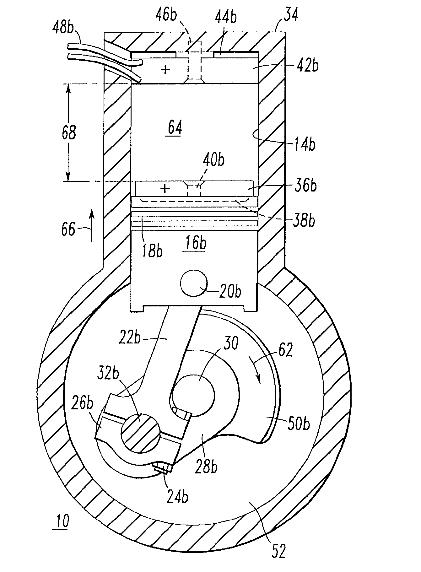 Magnetically powered reciprocating engine