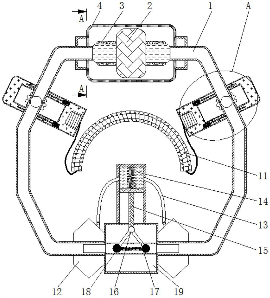 Water-cooling heat dissipation device for CPU heat dissipation and water leakage prevention