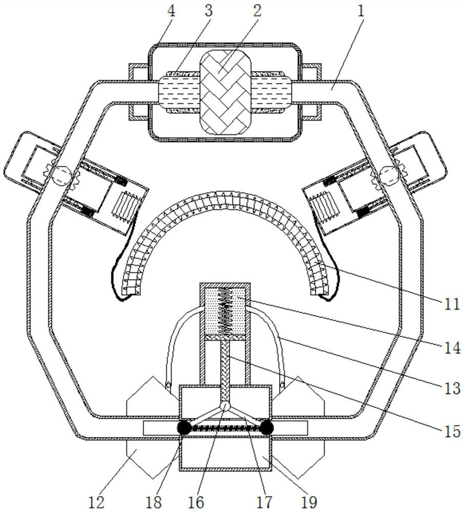 Water-cooling heat dissipation device for CPU heat dissipation and water leakage prevention