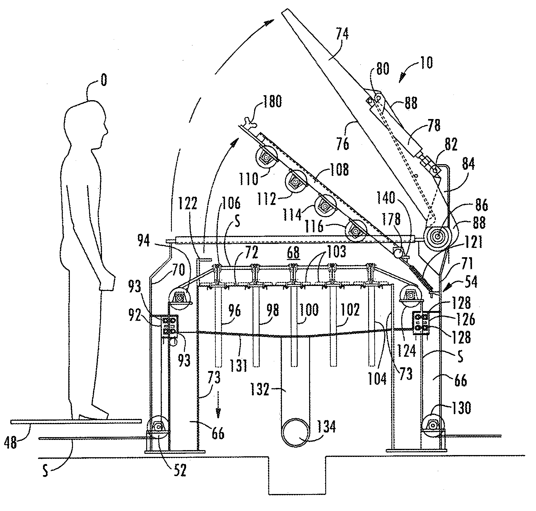 Apparatus for dyeing textile substrates with foamed dye