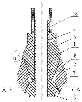 Slide-block-type diameter changing expansion tool used for expansion pipes