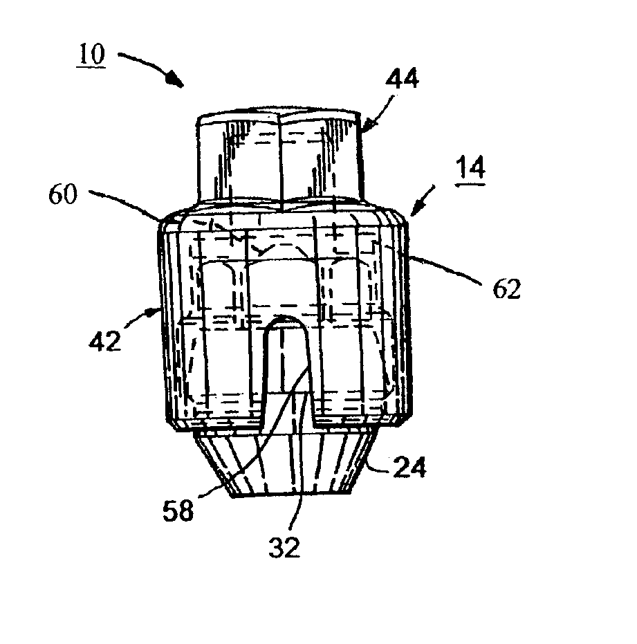 Nut cap and assembly therewith