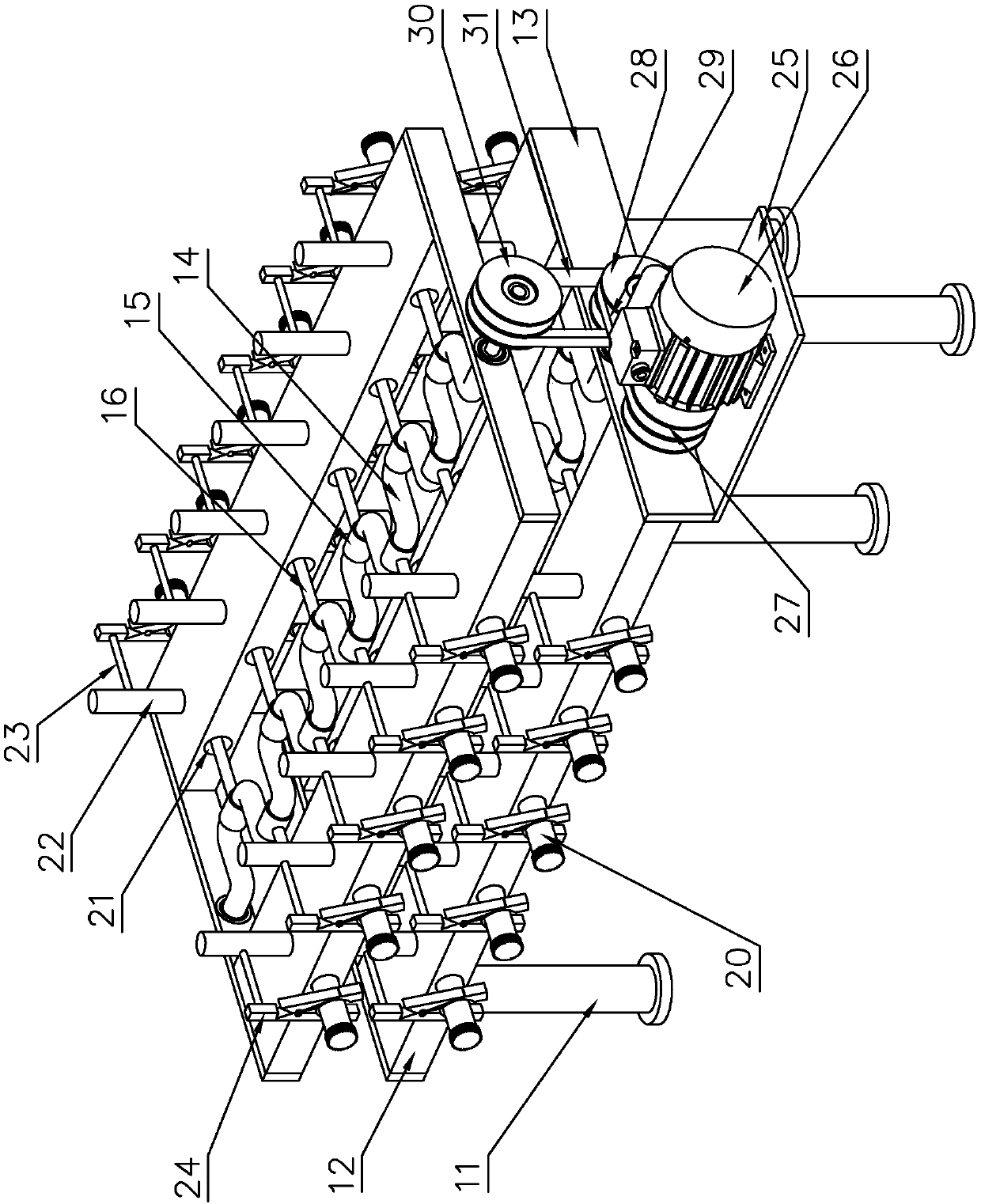 Medical shaking device for blood collection tubes in test division