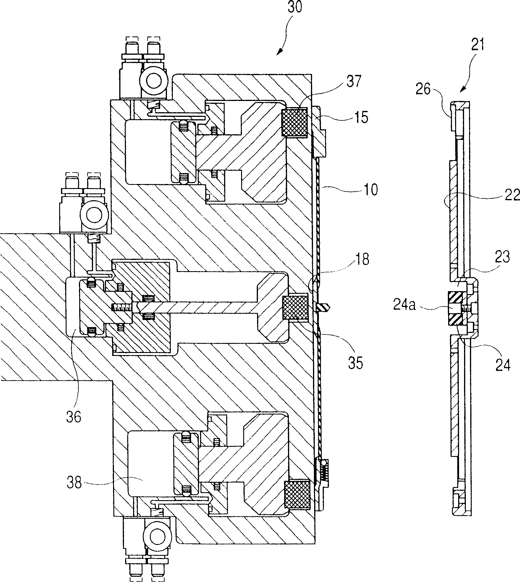 Method for delivery of substrate to film forming device for disk-like substrate, substrate delivery mechanism and substrate holder used for the method, and method of manufacturing disk-like recording