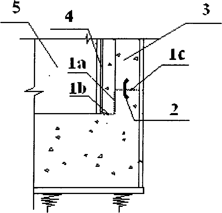 Processing method for basement water-proof concrete construction joint