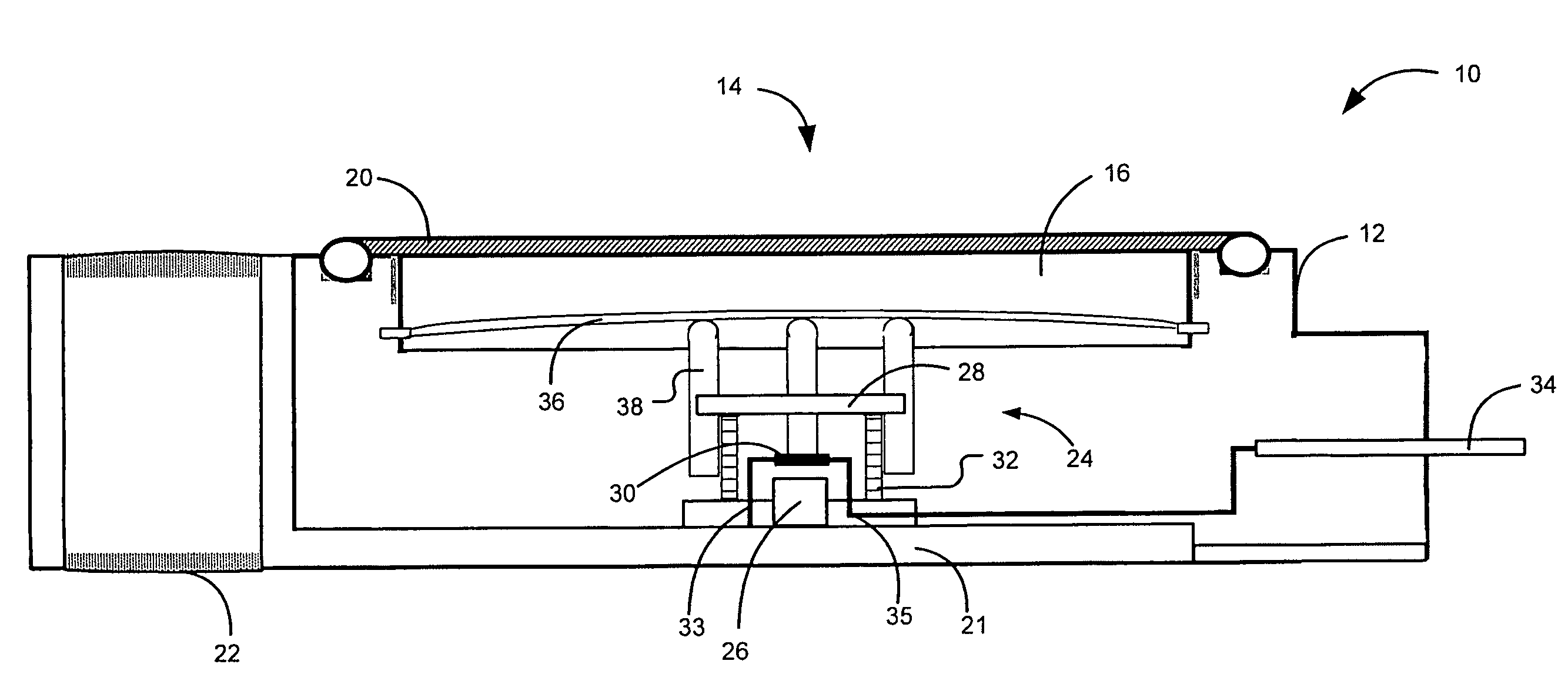 Hall-effect pressure switch