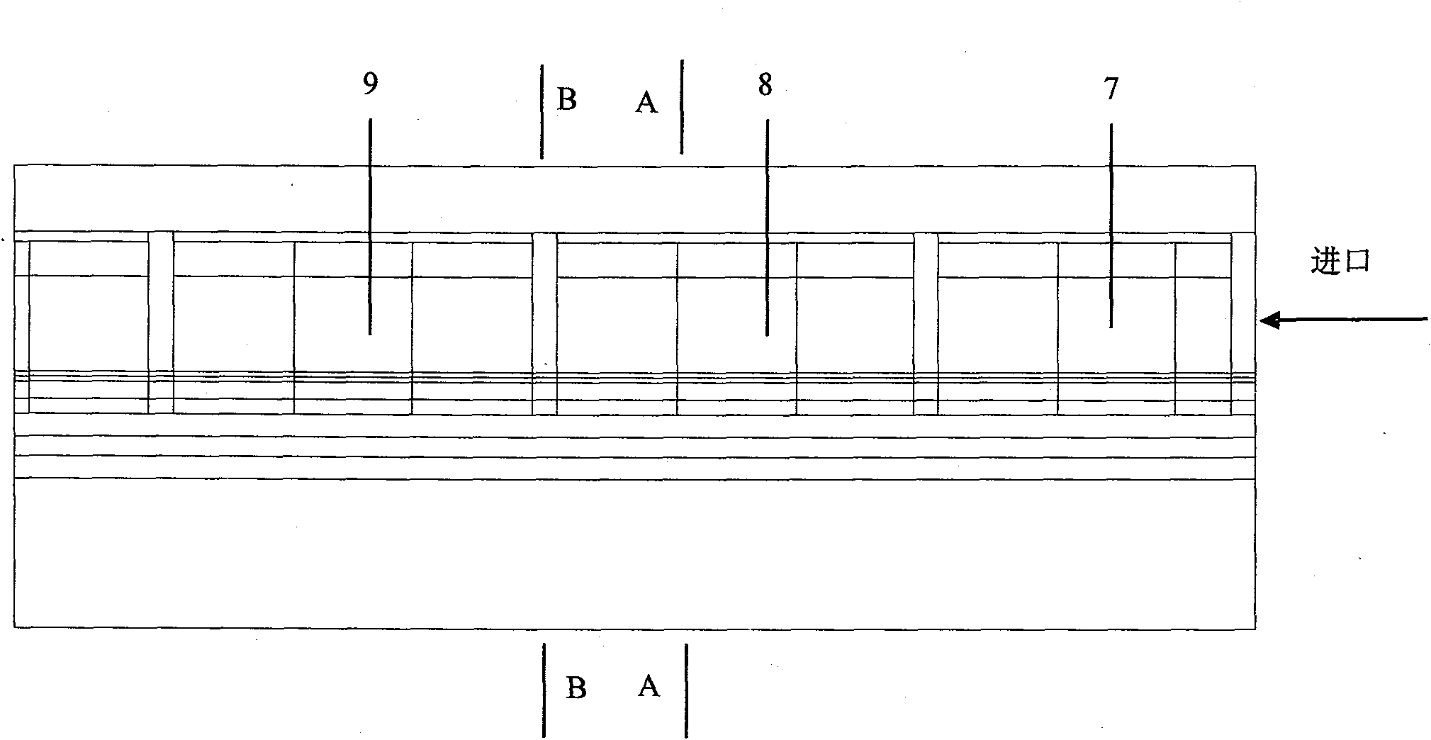 Full fiber ceramic body glue discharging method and kiln