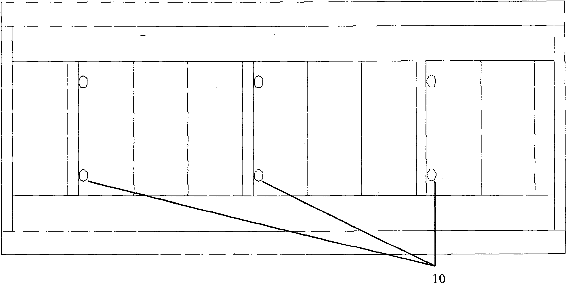 Full fiber ceramic body glue discharging method and kiln