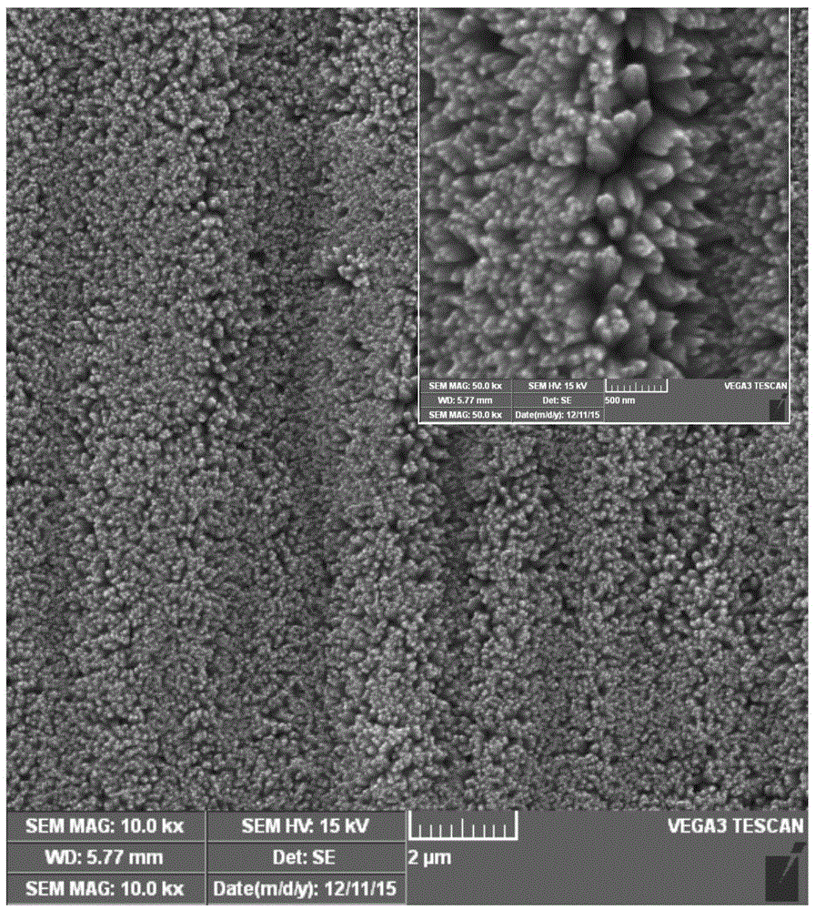 Preparing method for in-site growth of titanium dioxide nanometer array film on surface of metal