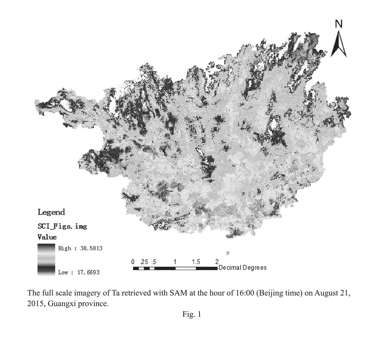 Novel nonlinear method for area-wide near surface air temperature precision retrieval