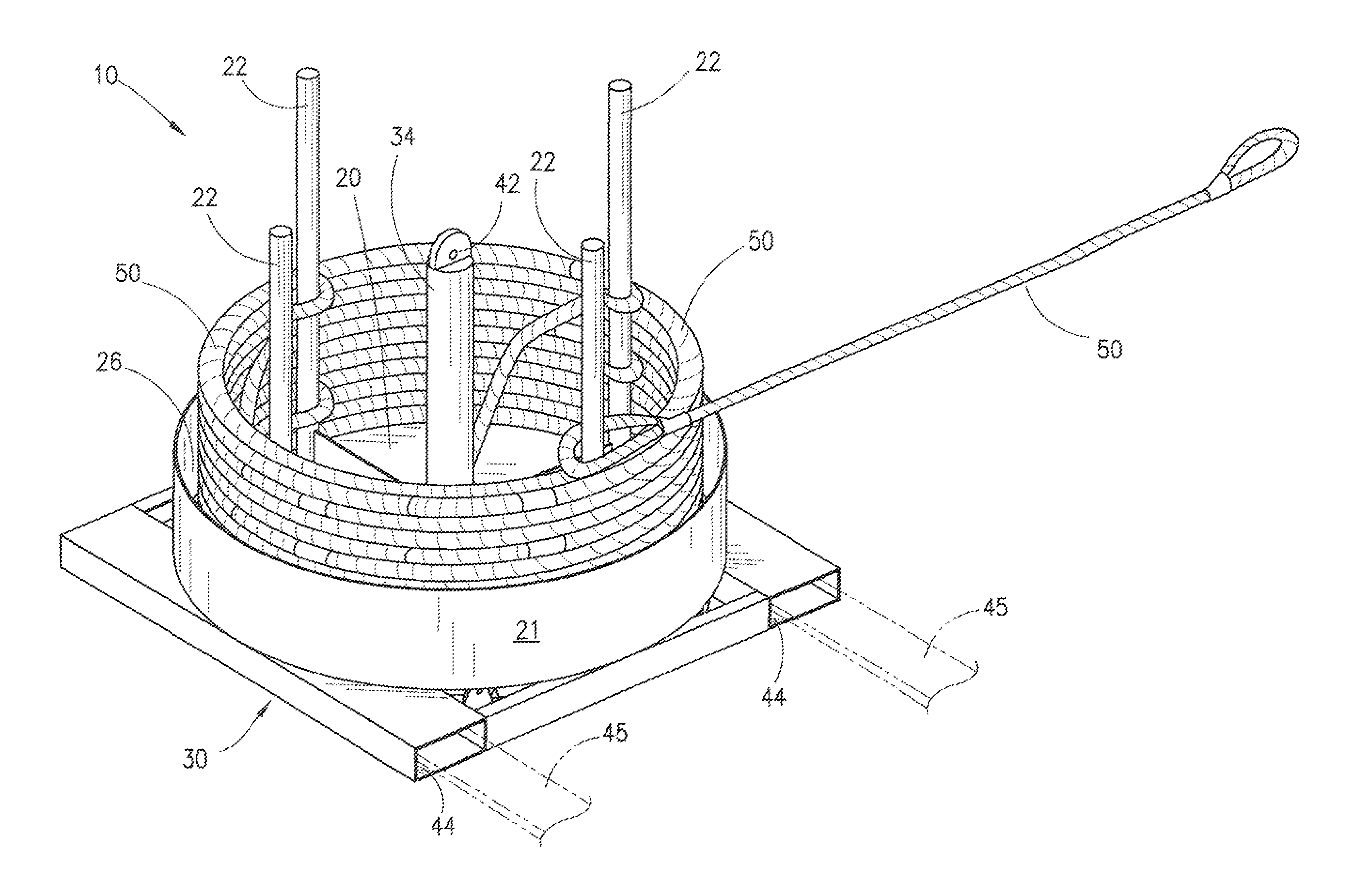 Method and apparatus for managing wire rope slings