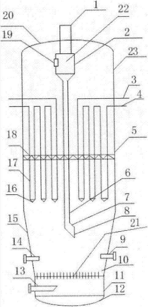 Organic silicon monomer synthesis fluidized bed reactor