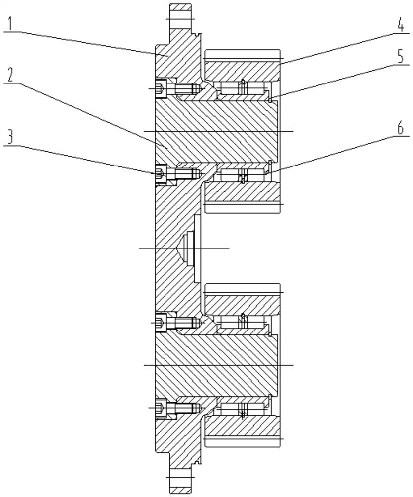 Wheel edge planet wheel shaft structure of loader drive axle