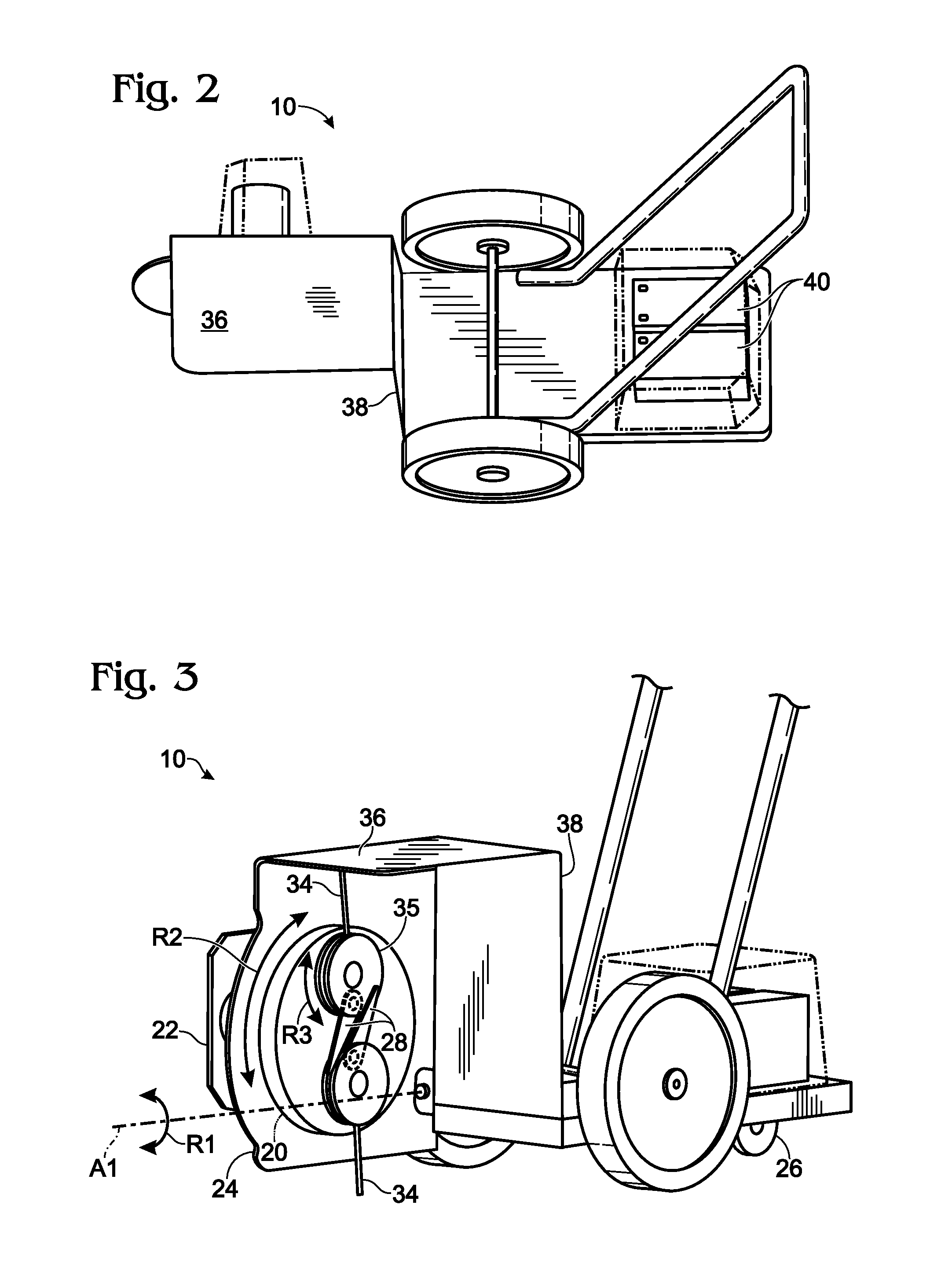 Electrically-Powered Combination Lawn Mower, Trimmer and Edger