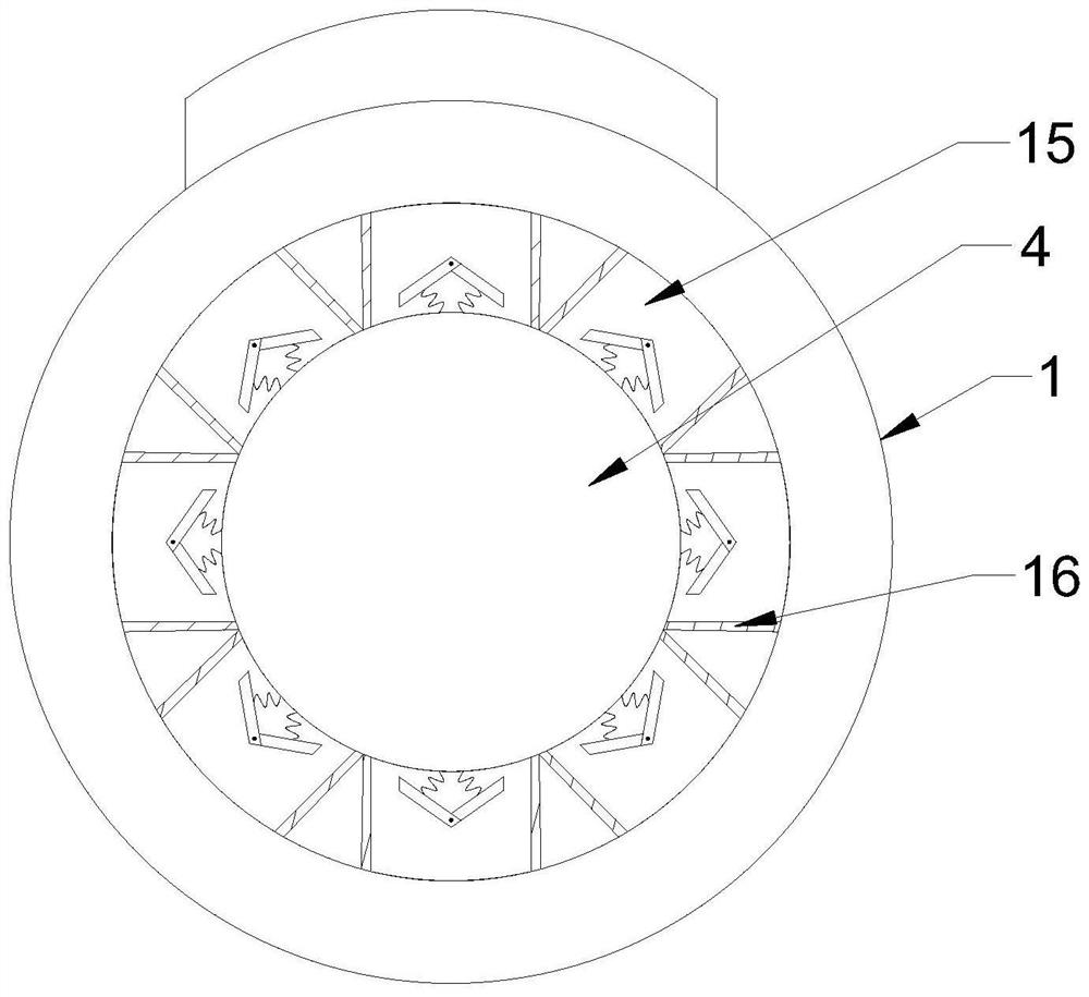 A product quality detection material recovery processing device