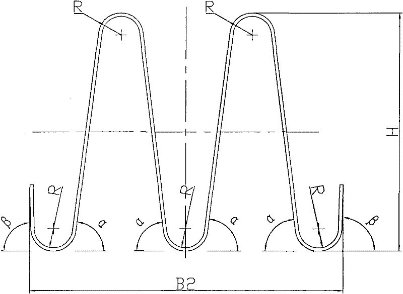 Continuous roll cold bending forming method for stainless steel corrugated plates