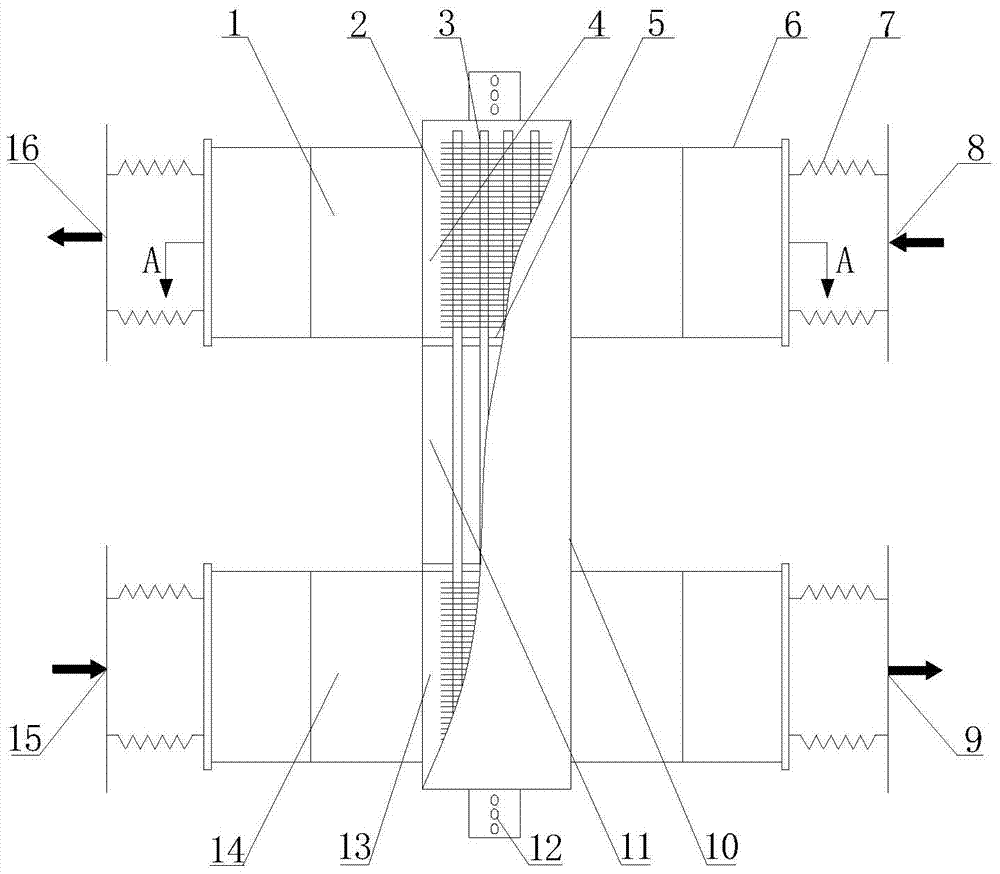 A two-way waste heat recovery device for air-conditioning fresh air pretreatment