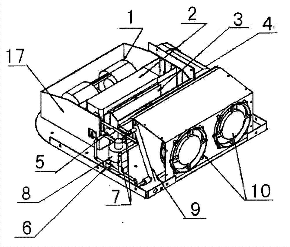 Cold-warm air interchange system of vehicle air conditioner