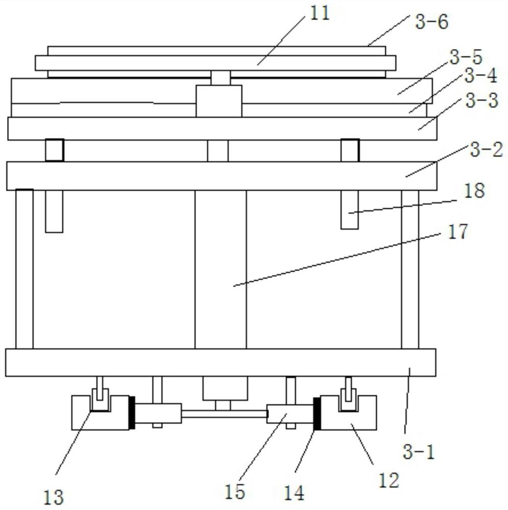 Forming device of novel rubber spherical hinge mold opening mode and opening method of novel rubber spherical hinge mold opening mode