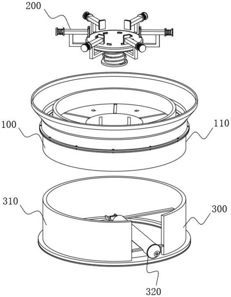 Packaging machine for fixing can through arc-shaped structure