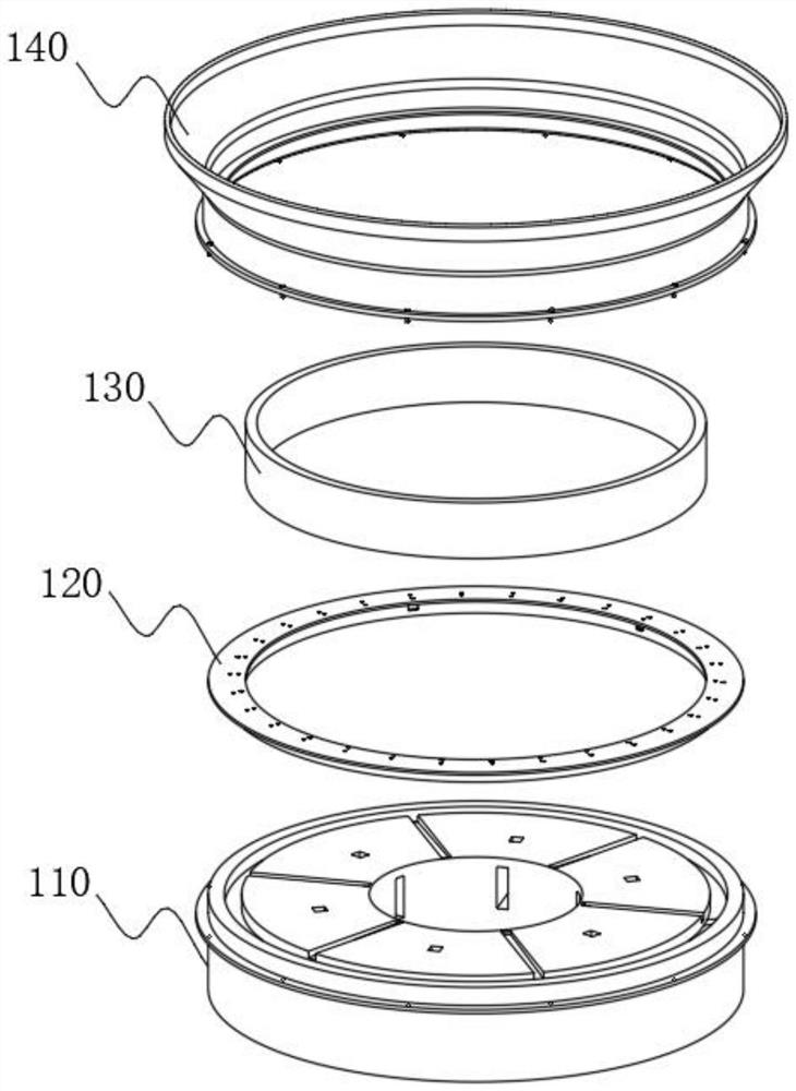 Packaging machine for fixing can through arc-shaped structure