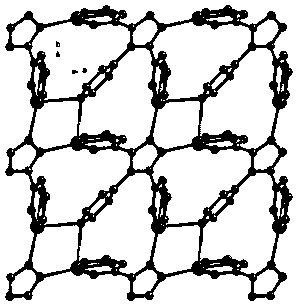 Metallic silver coordination polymer with two-dimensional lamellar structure, and preparation and application thereof