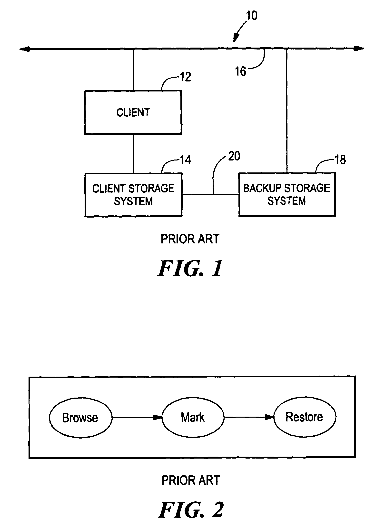 Data backup system having a flexible restore architecture