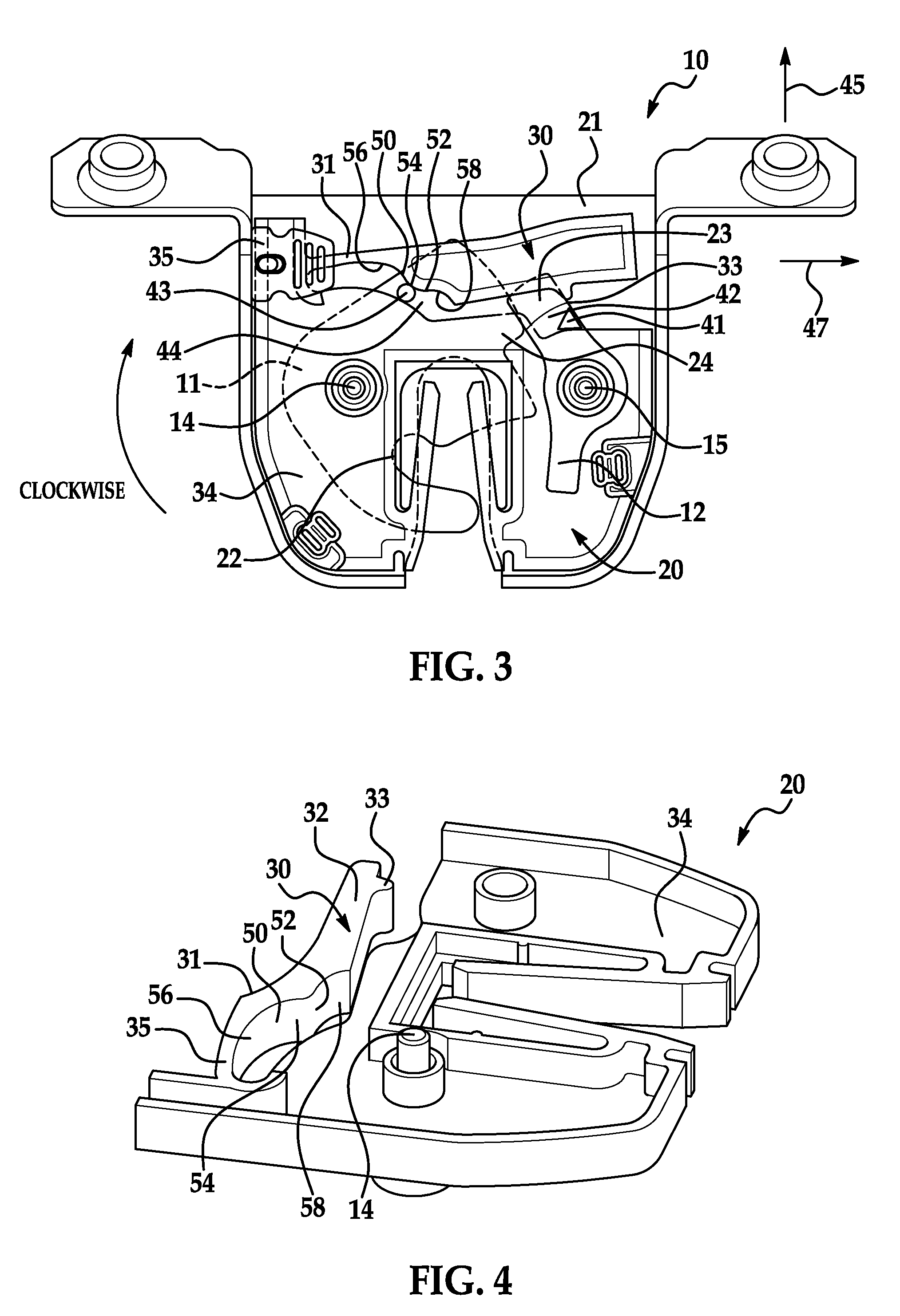 Hold open lever integrated to latch housing