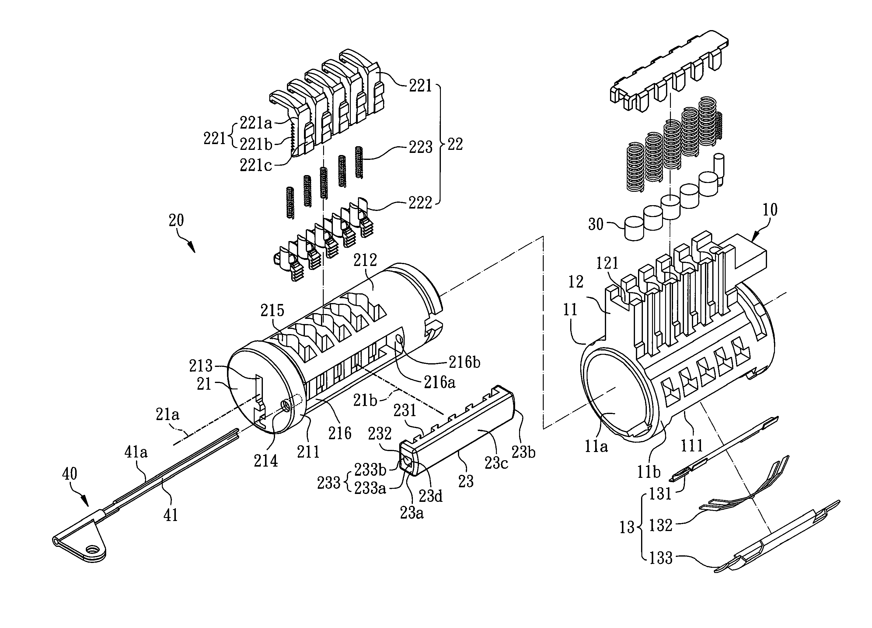 Rekeyable lock cylinder and operating method thereof