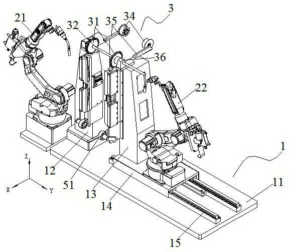 A metal conveyor mesh belt vertical flexible pressure mesh welding device