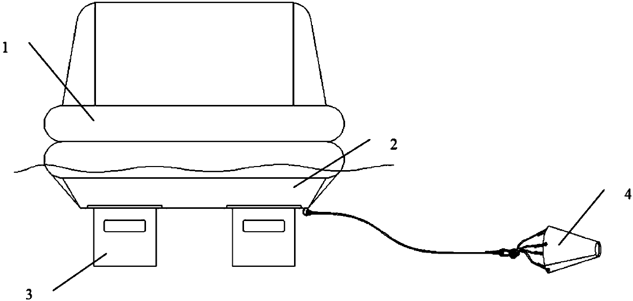 Anti-overturning lifeboat bottom structure