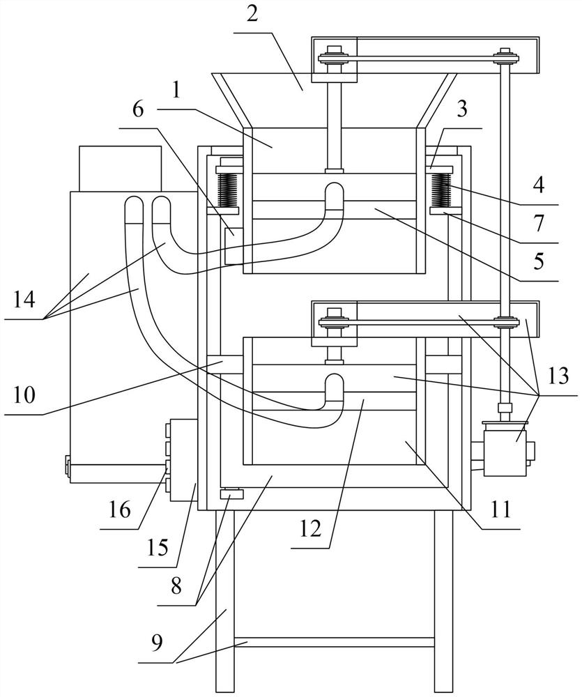 Intelligent oil exploitation tool screening device easy to maintain