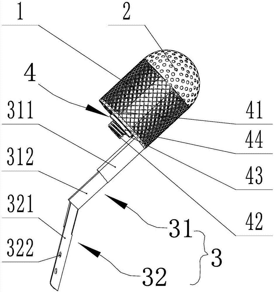 A kind of internal support device of femoral head