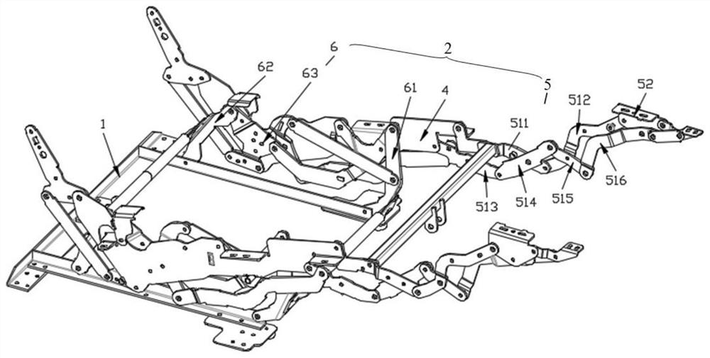 Sofa extension bracket and sofa