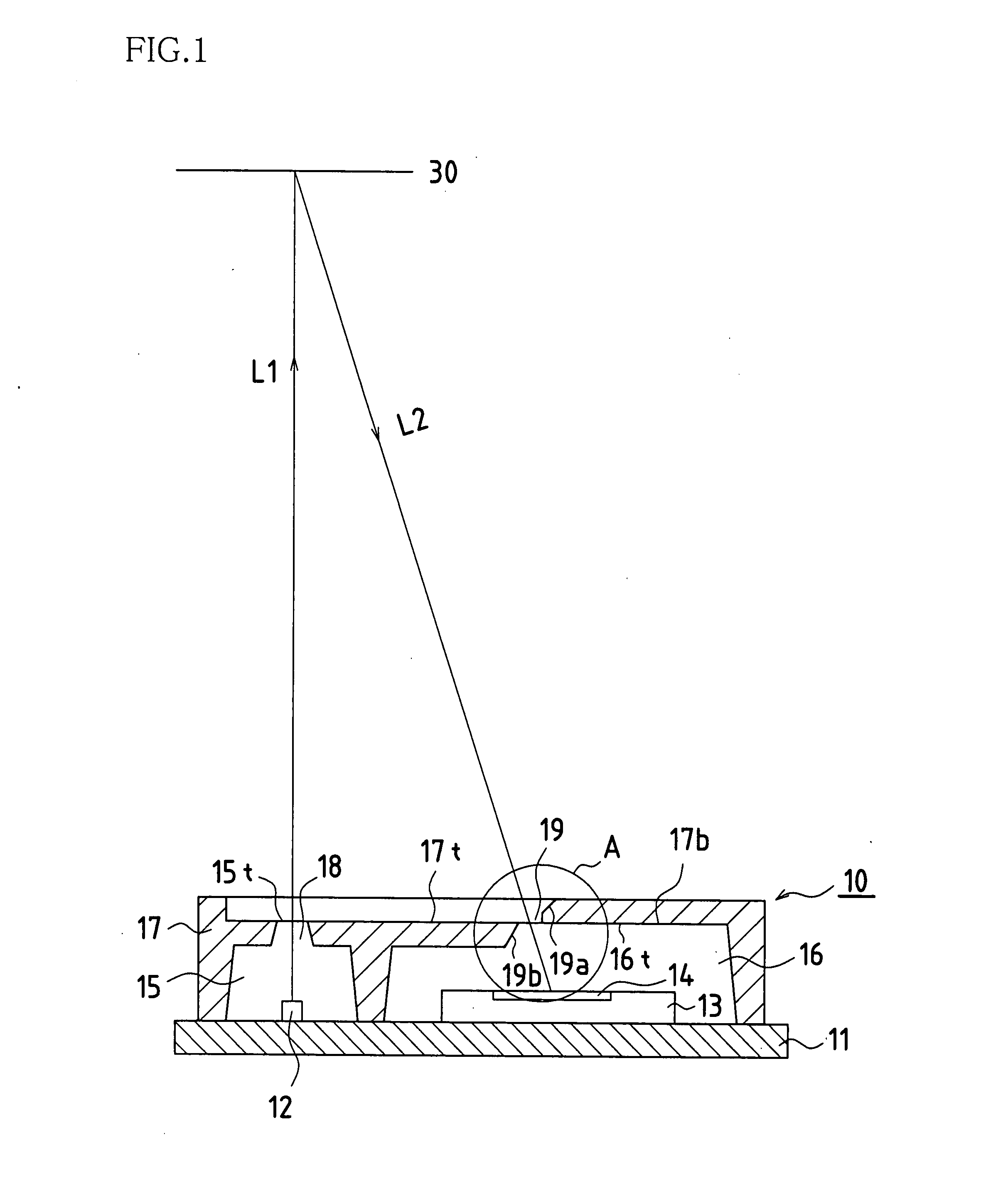 Range-finding sensor, and electronic device equipped with range-finding sensor