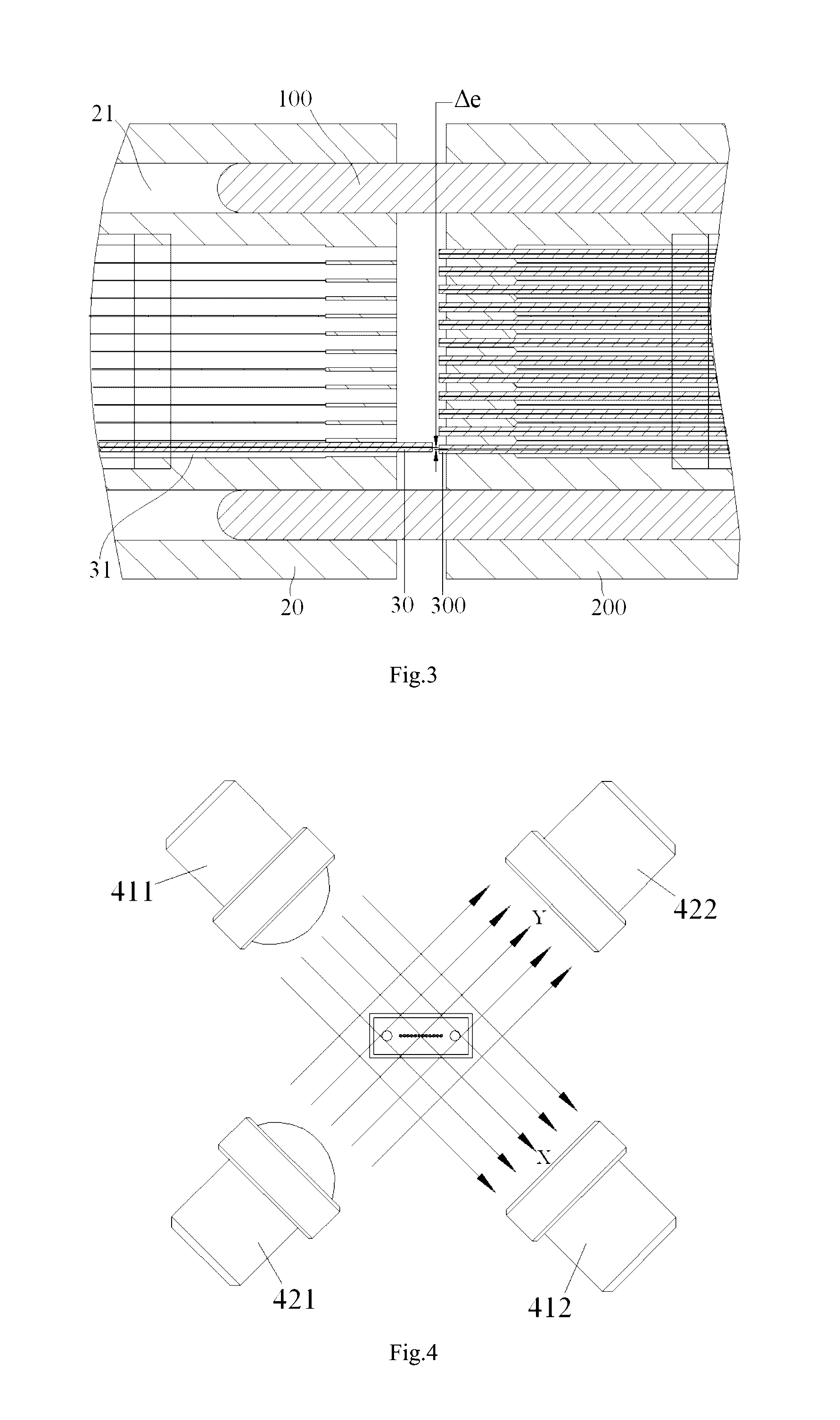 Alignment system and method for calibrating position of optical fiber bore ferrule