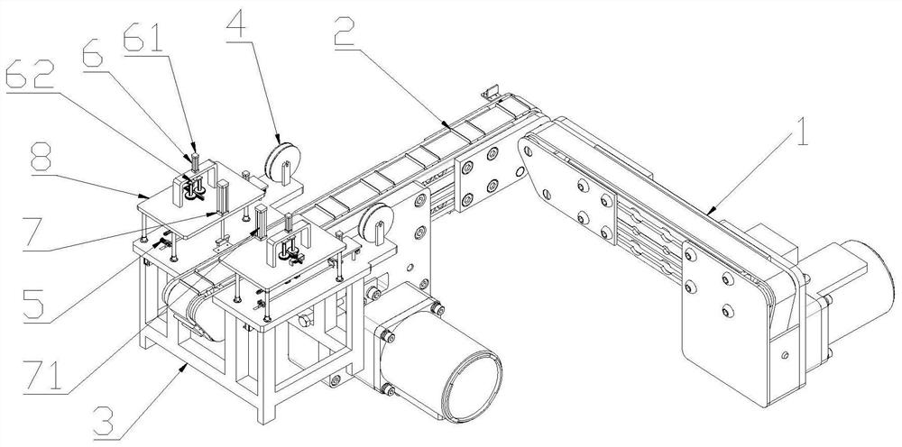 Automatic ear loop welding device for masks