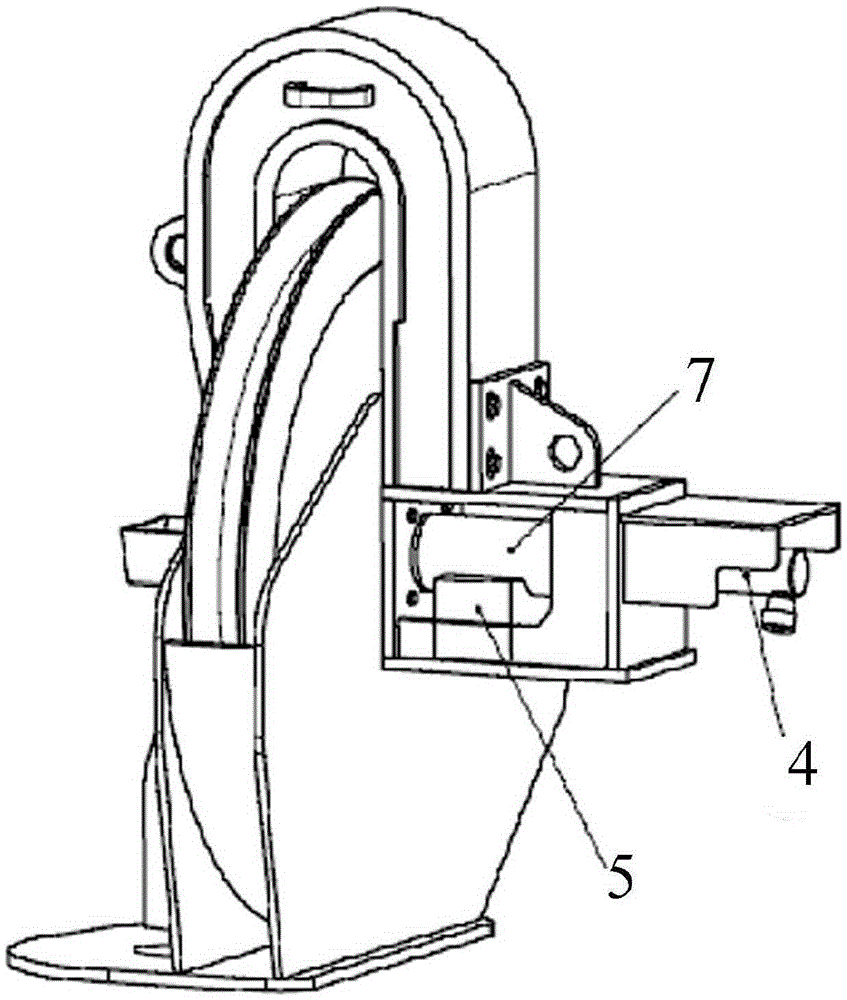 Tooling replacement device for steel wire rope poppethead and operation method of tooling replacement device