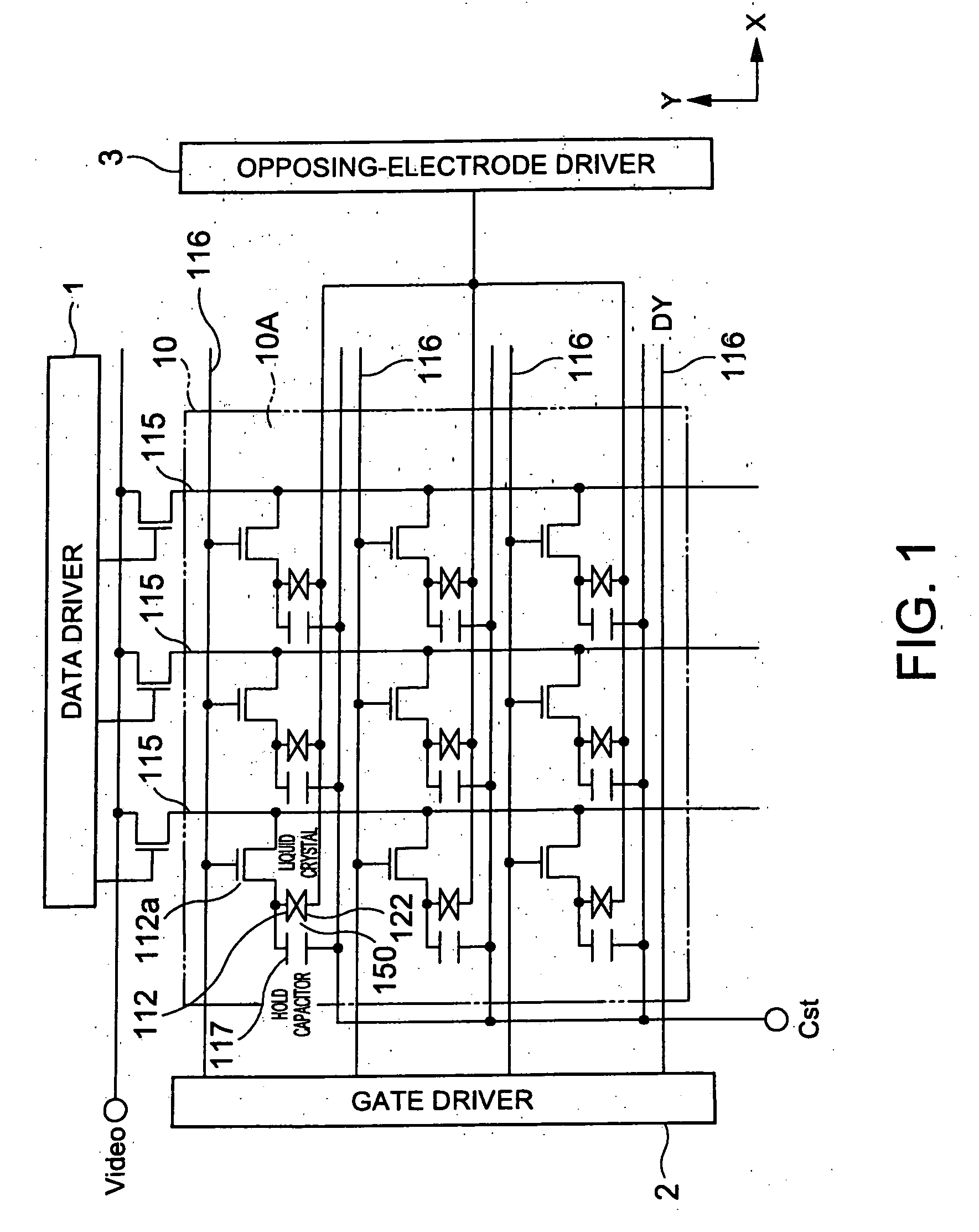 Display-device drive circuit and drive method, display device, and projection display device