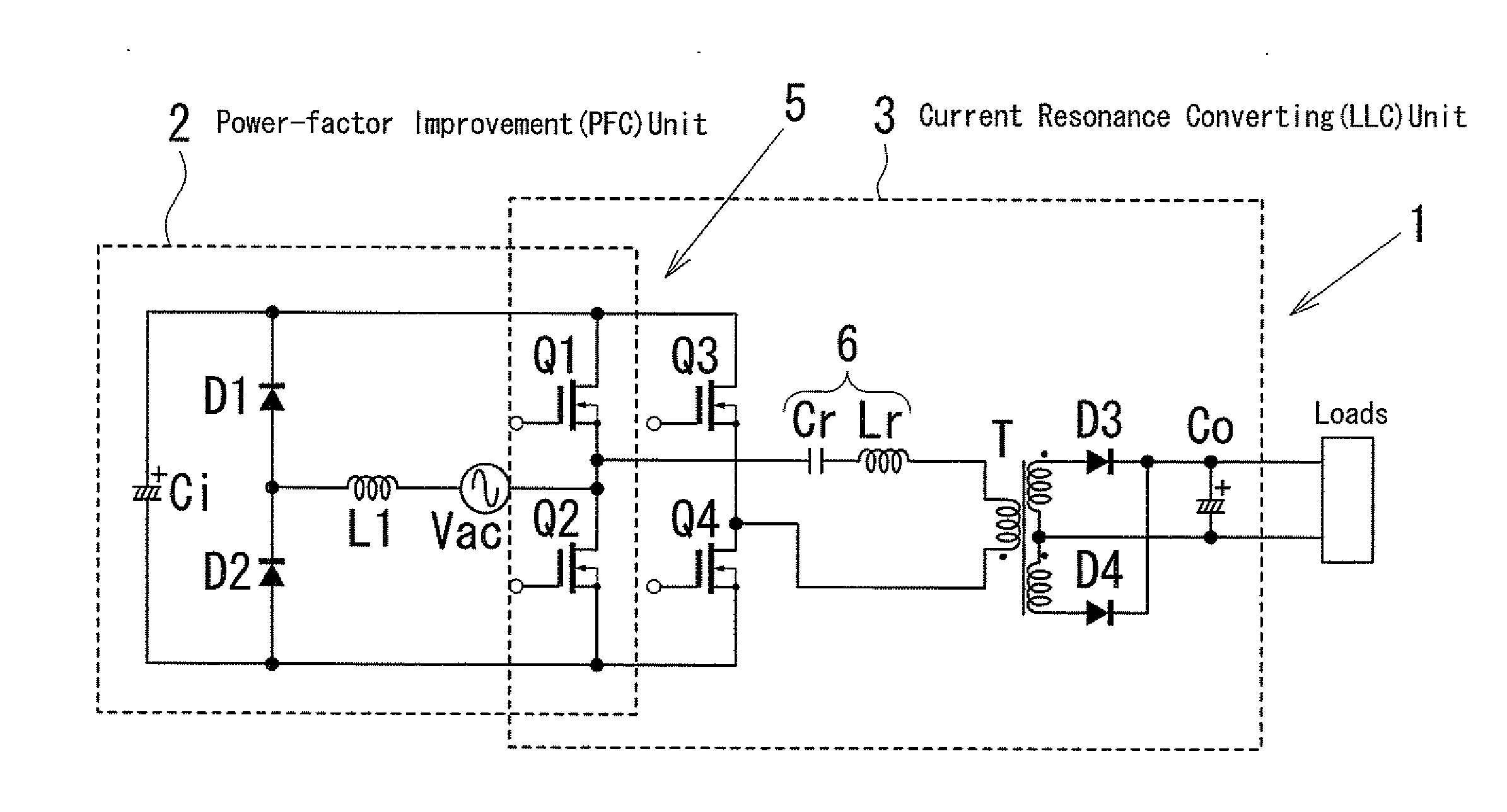 Switching power unit