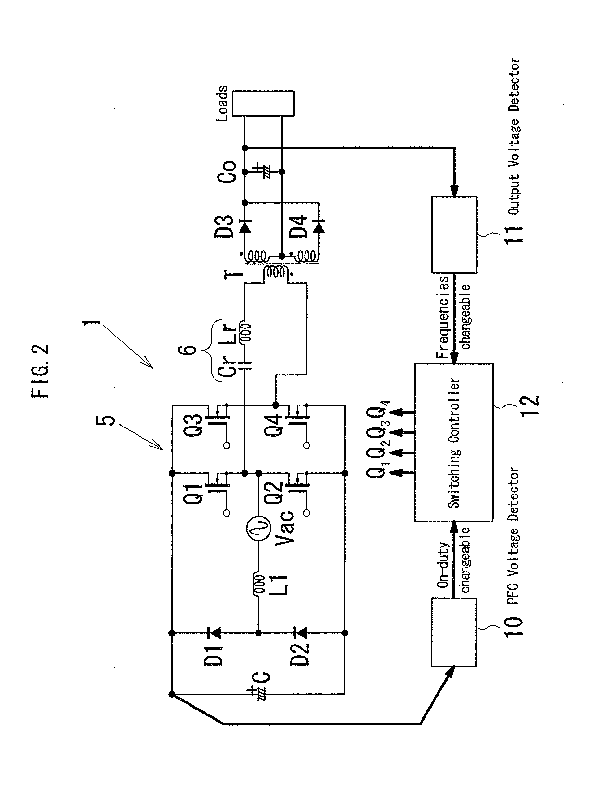 Switching power unit