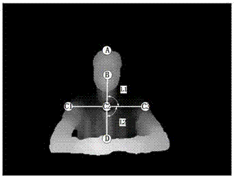 Sitting posture detection method based on sitting posture depth image