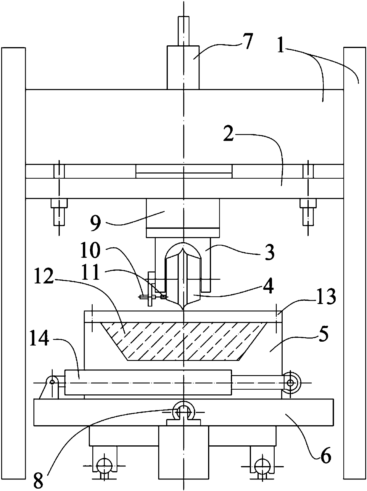 Cutter ring and cutter body matching surface positive pressure test system and test method of hobbing cutter