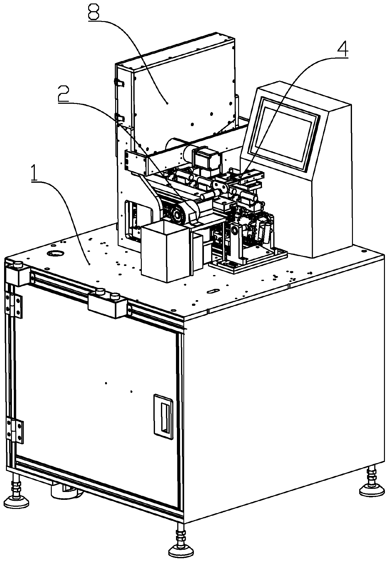 Full-automatic battery film stripping equipment