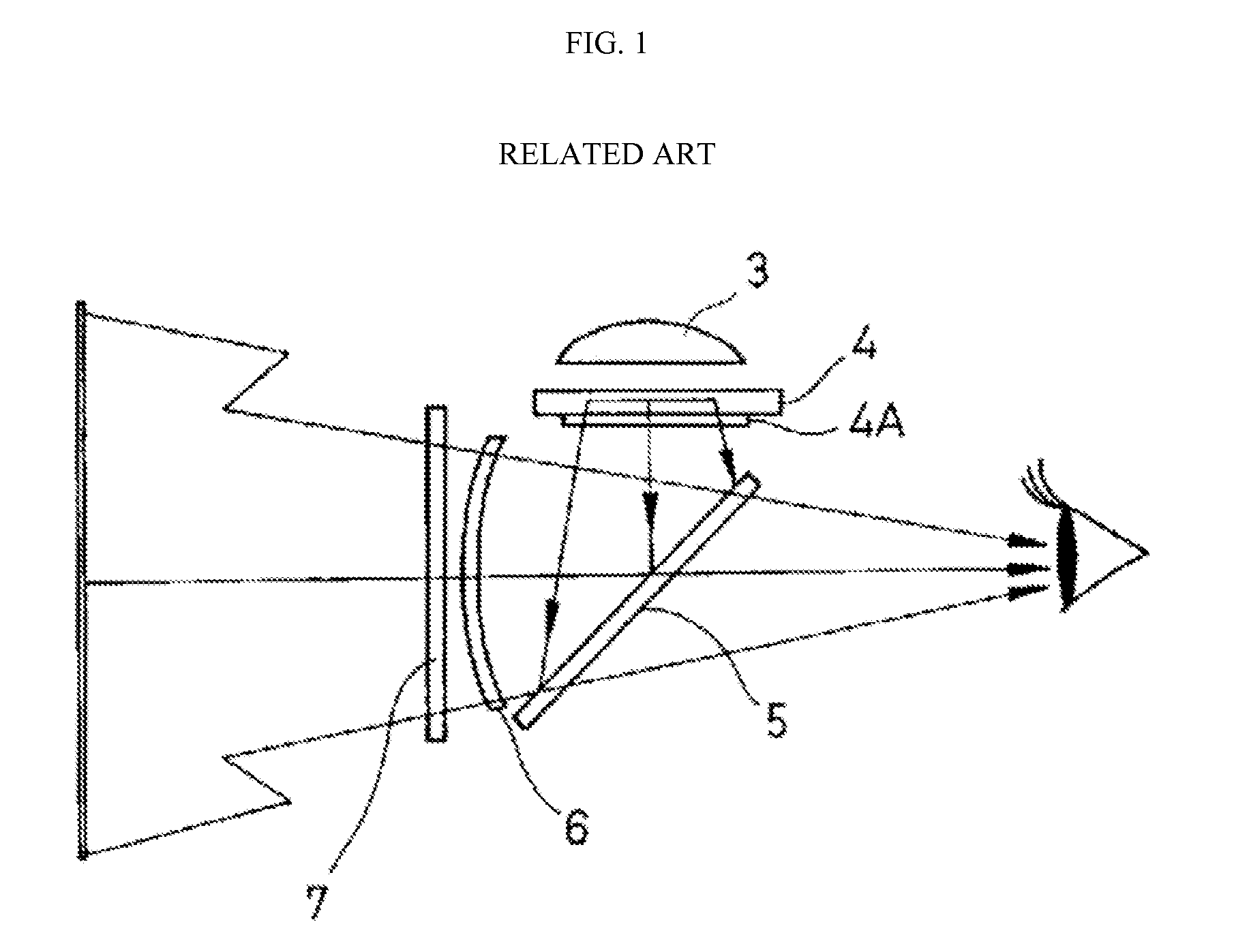 See-through display device capable of ensuring ambient field-of-view