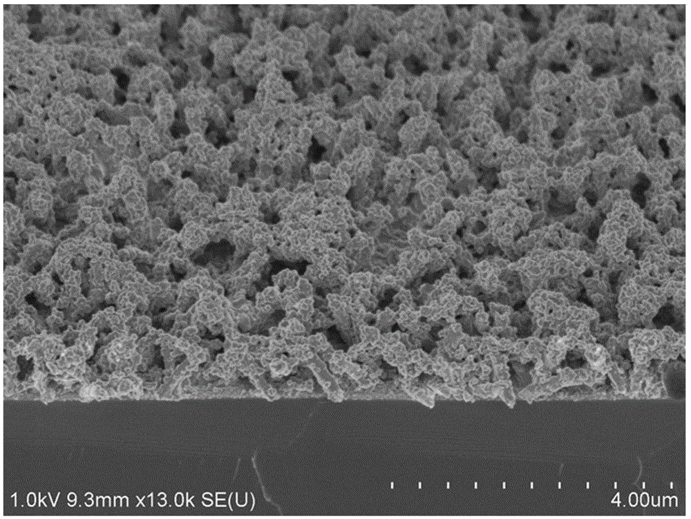 Si-TiO2-PANI (silicon-titanium dioxide-polyaniline) composite material assembled based on ternary hierarchy and application thereof