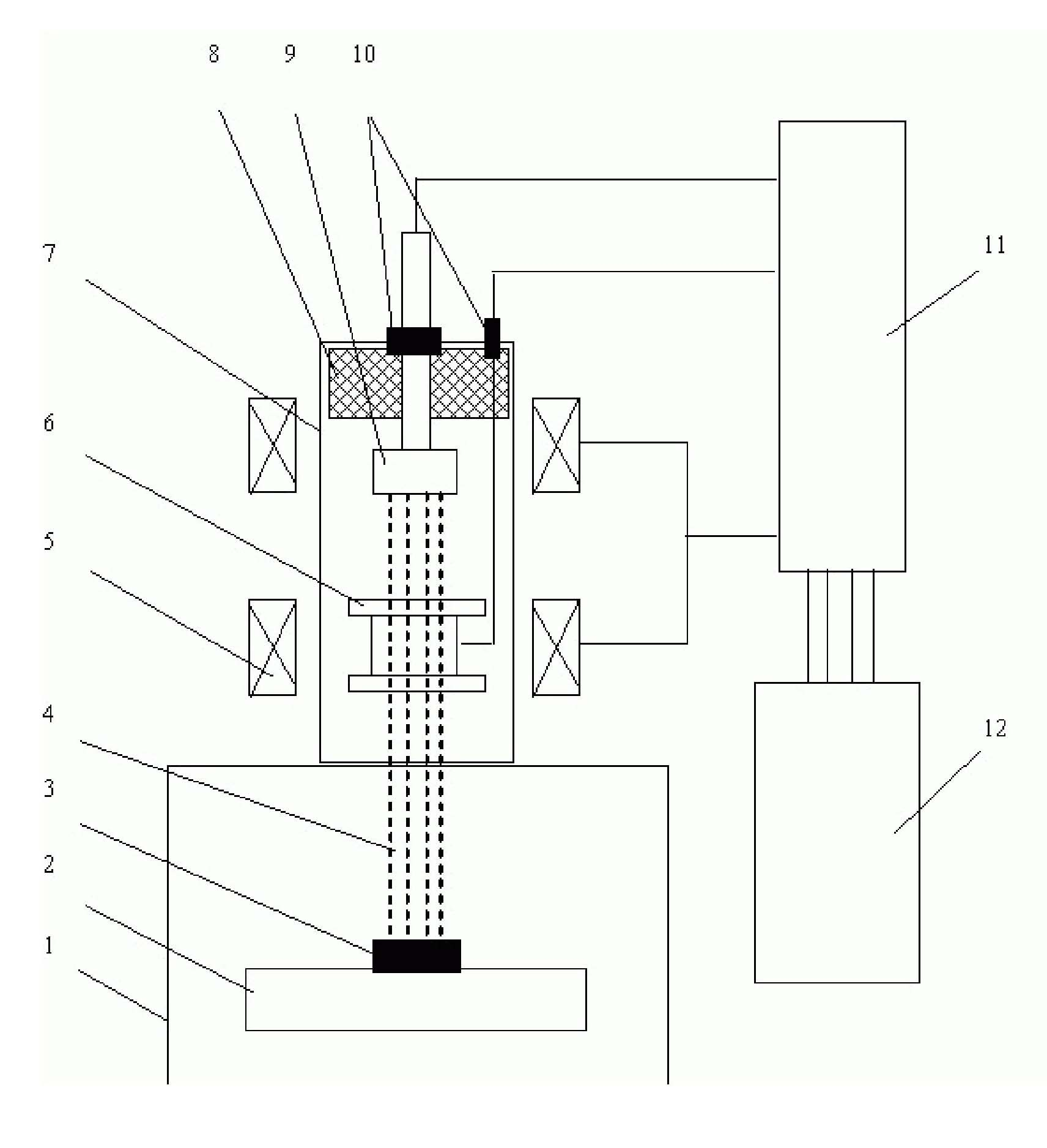 Pulse type large beam spot electronic beam generating device