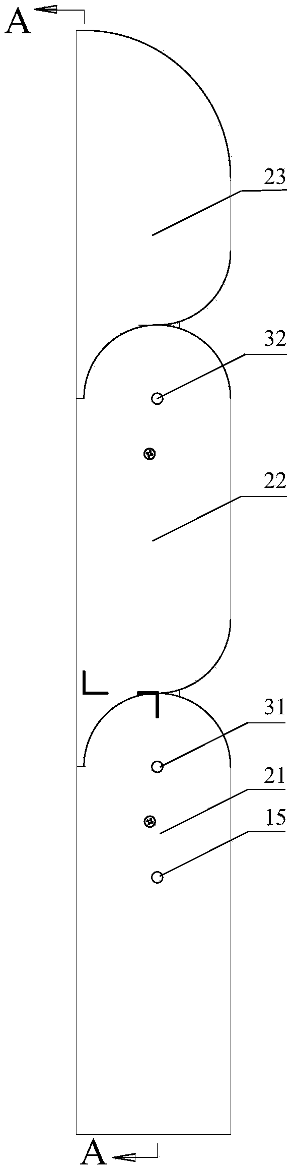 Connecting rod type variable grasping force cooperative self-adaptive finger device